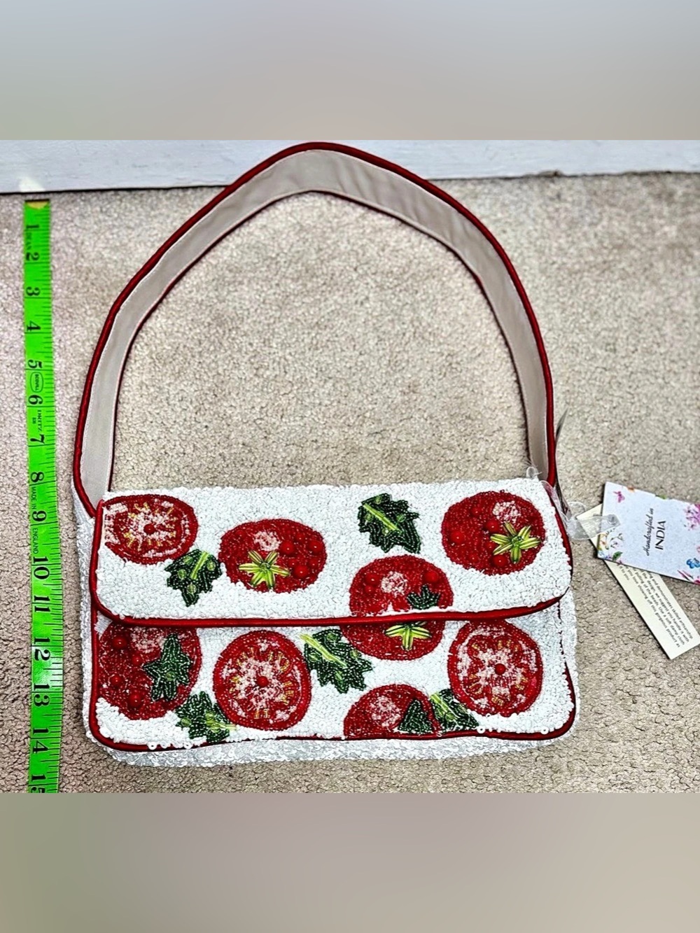 NWT Viral Tomato Beaded Purse TJ Maxx Marshalls Find India - Picture 4 of 8